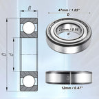 Set of 4 Deep Groove Ball Bearings 6005ZZ for Car (25x47x12mm)