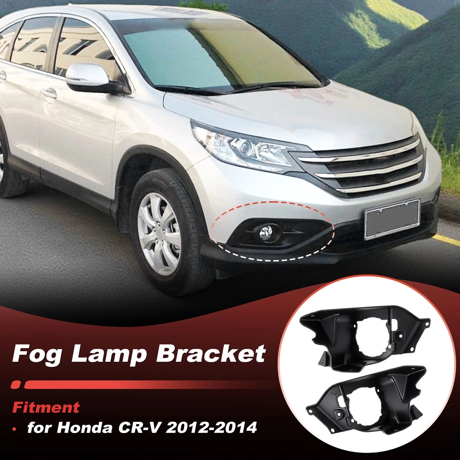 Fog Light Bracket Set for Honda CR-V (2012–2014) 33961T0AA00