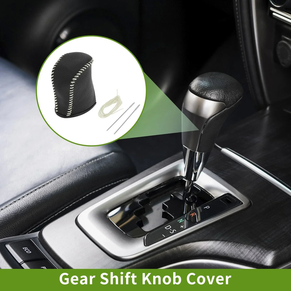 Car Gear Shift Knob Cover for Lexus NX300 2014-2021 - Pebbled Black Beige