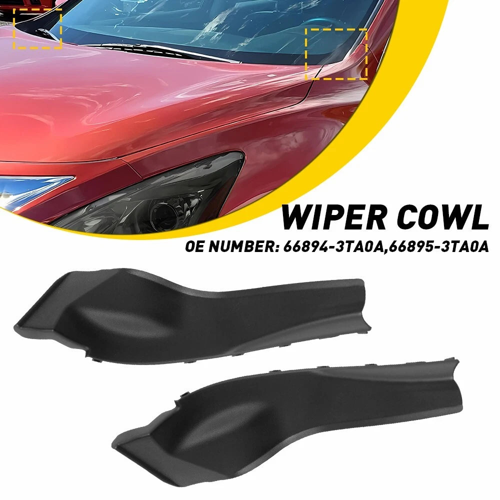 Pair Windshield Wiper Cowl Covers for Nissan Altima (2013–2016)