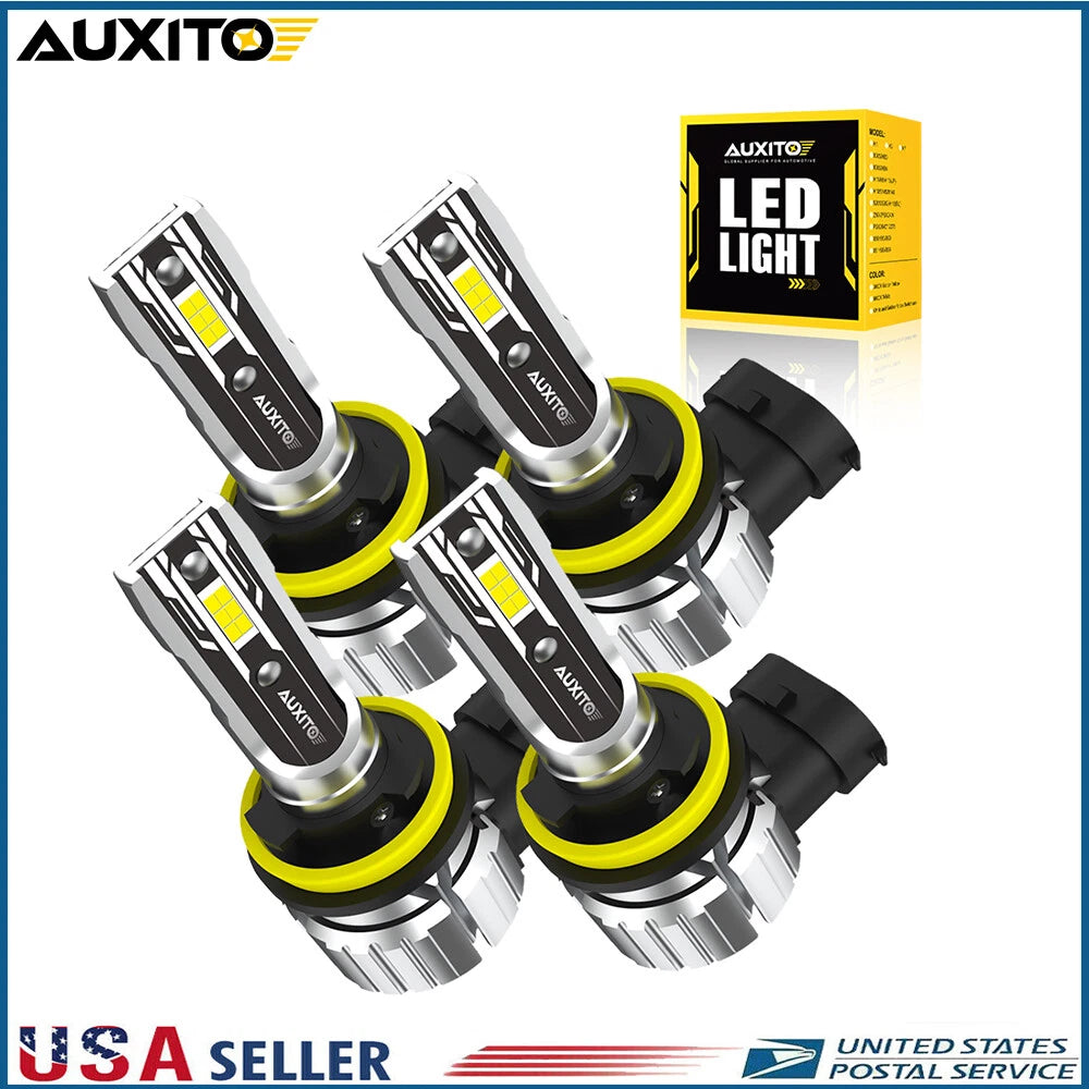 4X H11 LED Headlight Bulb Kit for AUXITO (120000LM, 6500K)