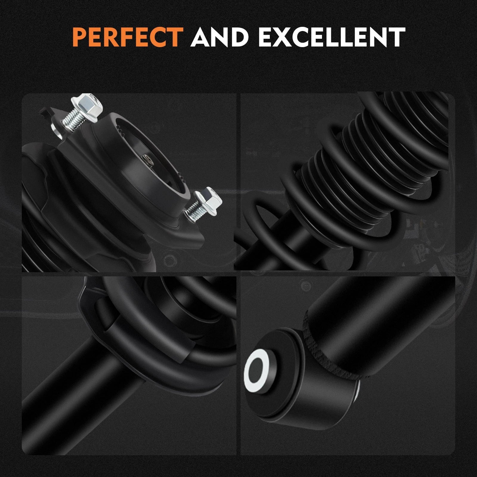 2 Pcs Rear Complete Struts Shocks Springs & Mount for Subaru Forester (2009–2013)