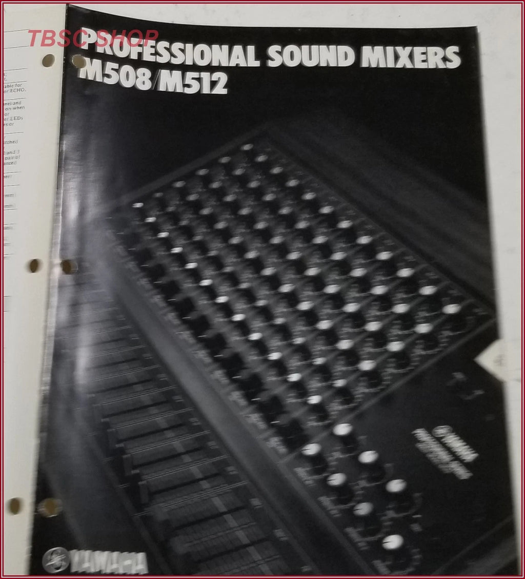 Yamaha M508 M512 Mixer Sales Brochure