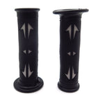 Set of 2 Rubber Hand Grips for Yamaha Dirt Bike (7/8" Left, 1" Right)