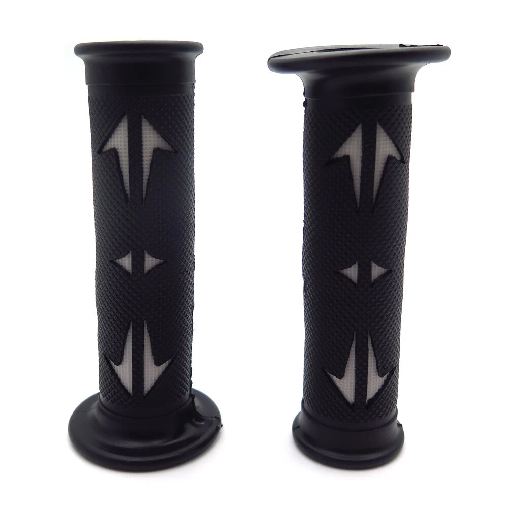 Set of 2 Rubber Hand Grips for Yamaha Dirt Bike (7/8" Left, 1" Right)