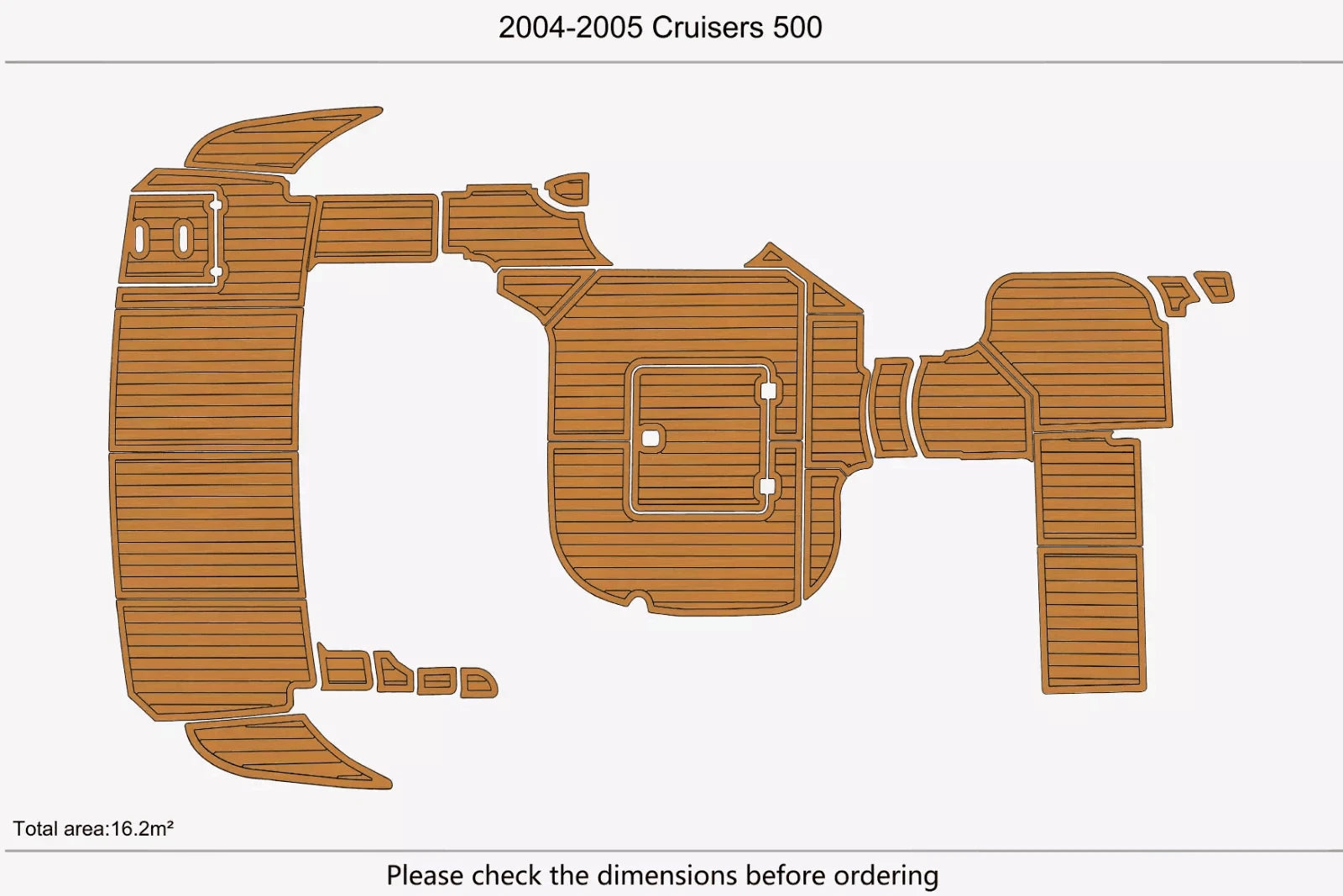 EVA Foam Teak Deck Flooring Mat for Cruisers 500 (2004)