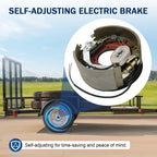 Pair of Electric Backing Plates for Dexter Trailer Brake (12-1/4x5")