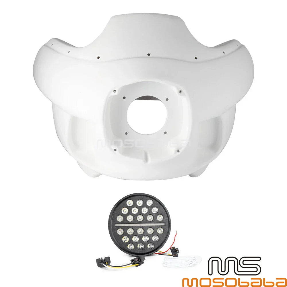 7" LED Headlight & Upper Fairing for Harley Softail FXLRST FXBRS FXST (2018-2023)