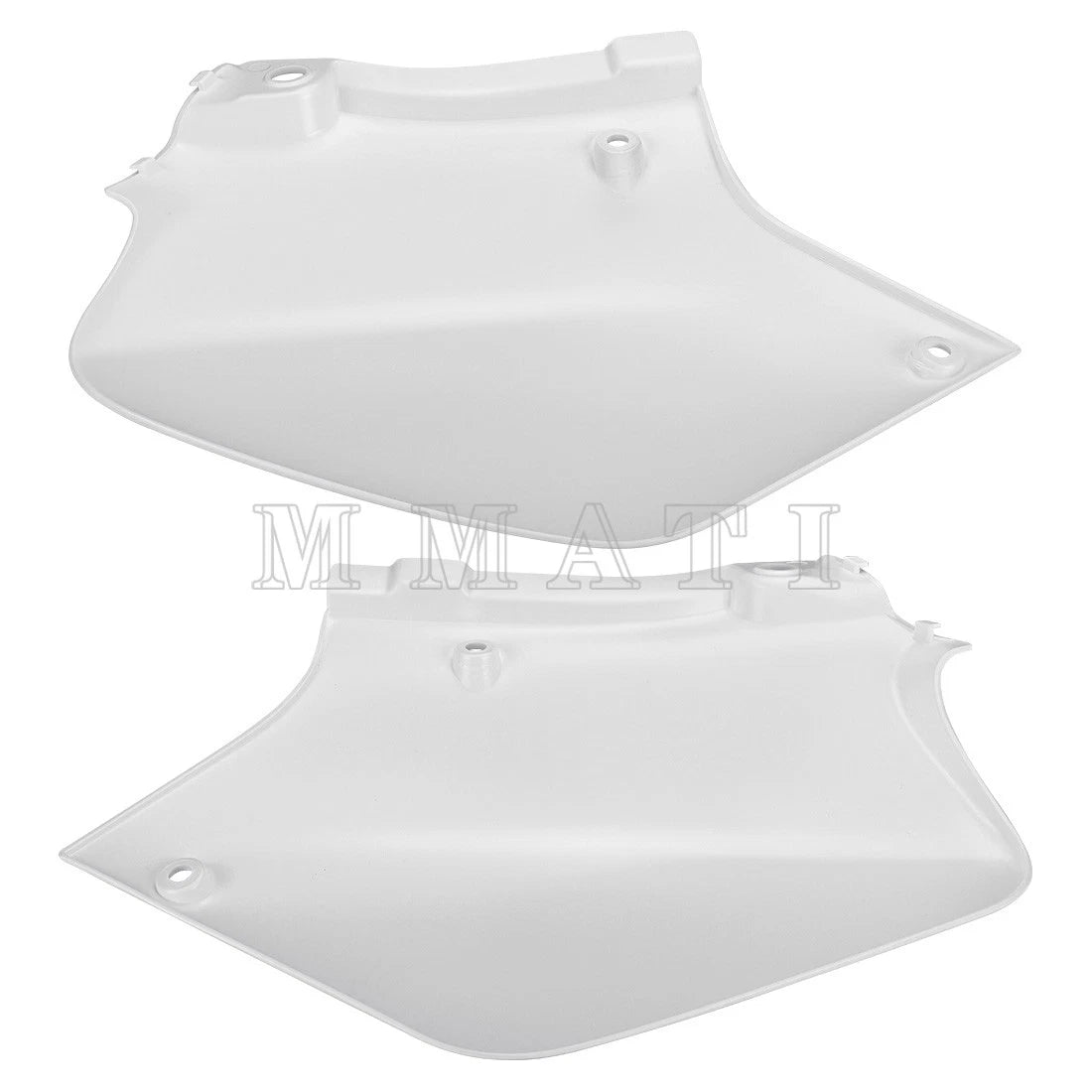 Set of 2 Side Panels for Honda XR250R XR400R (1996–2004) White Plastic