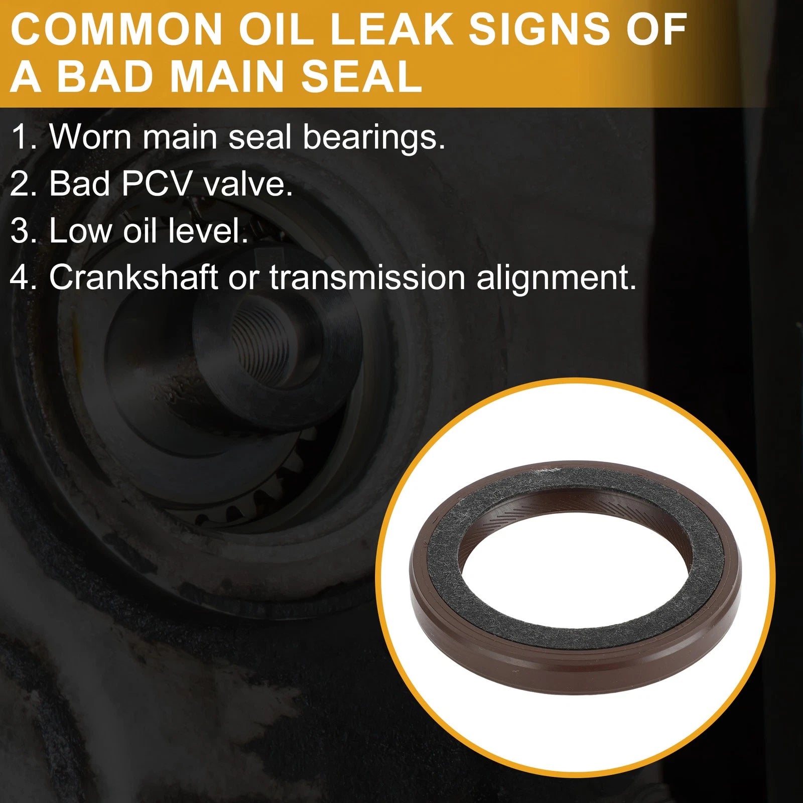 Front Crankshaft Oil Seal for Chevrolet S10, GMC S15 (No. 8970491450)