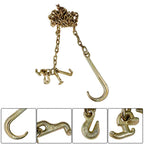 Set of 2 Tow Chains with J-Hooks for Flatbed Trucks