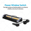 Amber LED Strobe Warning Light for Car Truck (Universal)