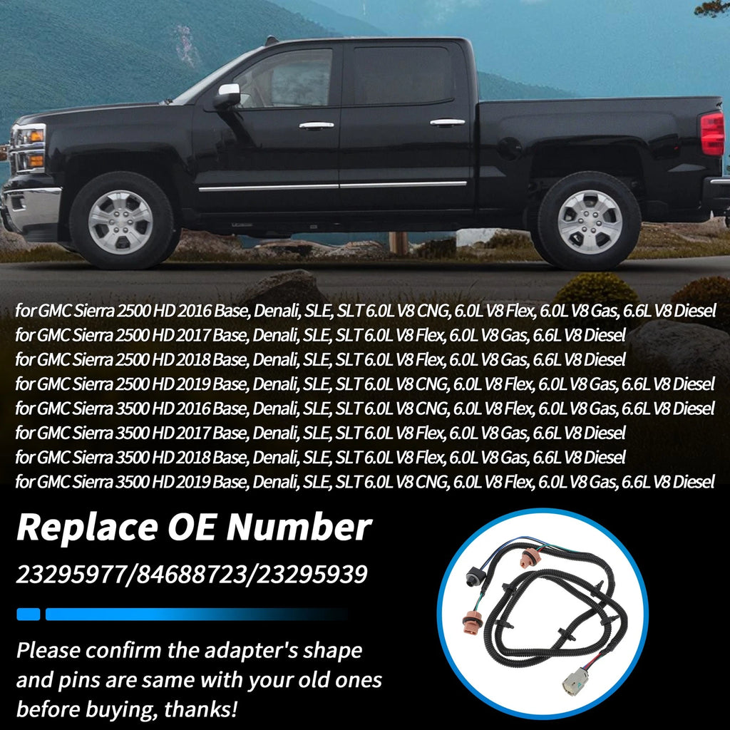 Passenger Side Tail Light Wiring for Chevy Silverado 2500 3500HD (No. 23295977)