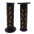 1" Bean Style Engraved Yellow Hand Grips for Honda CBR 600