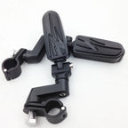 1" Flame Foot Peg Clamps for Yamaha Roadstar, Kawasaki Vulcan
