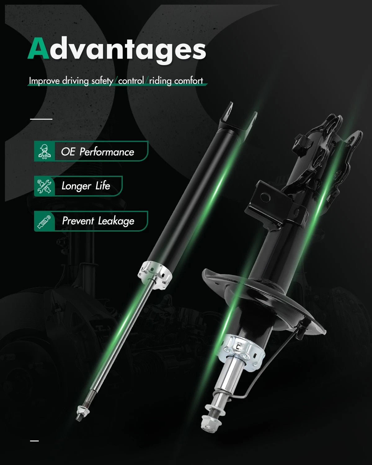 Front Suspension Struts & Rear Shocks Absorber for KIA Optima (2012–2015)