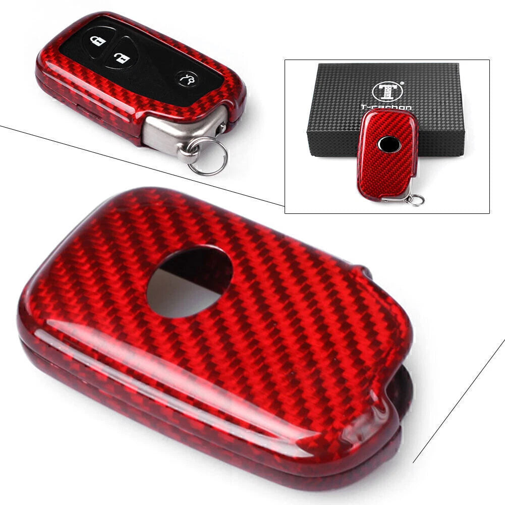 Carbon Fiber Key Fob Cover for Lexus RX450, 350, LX570, GS460 (2007–2021)