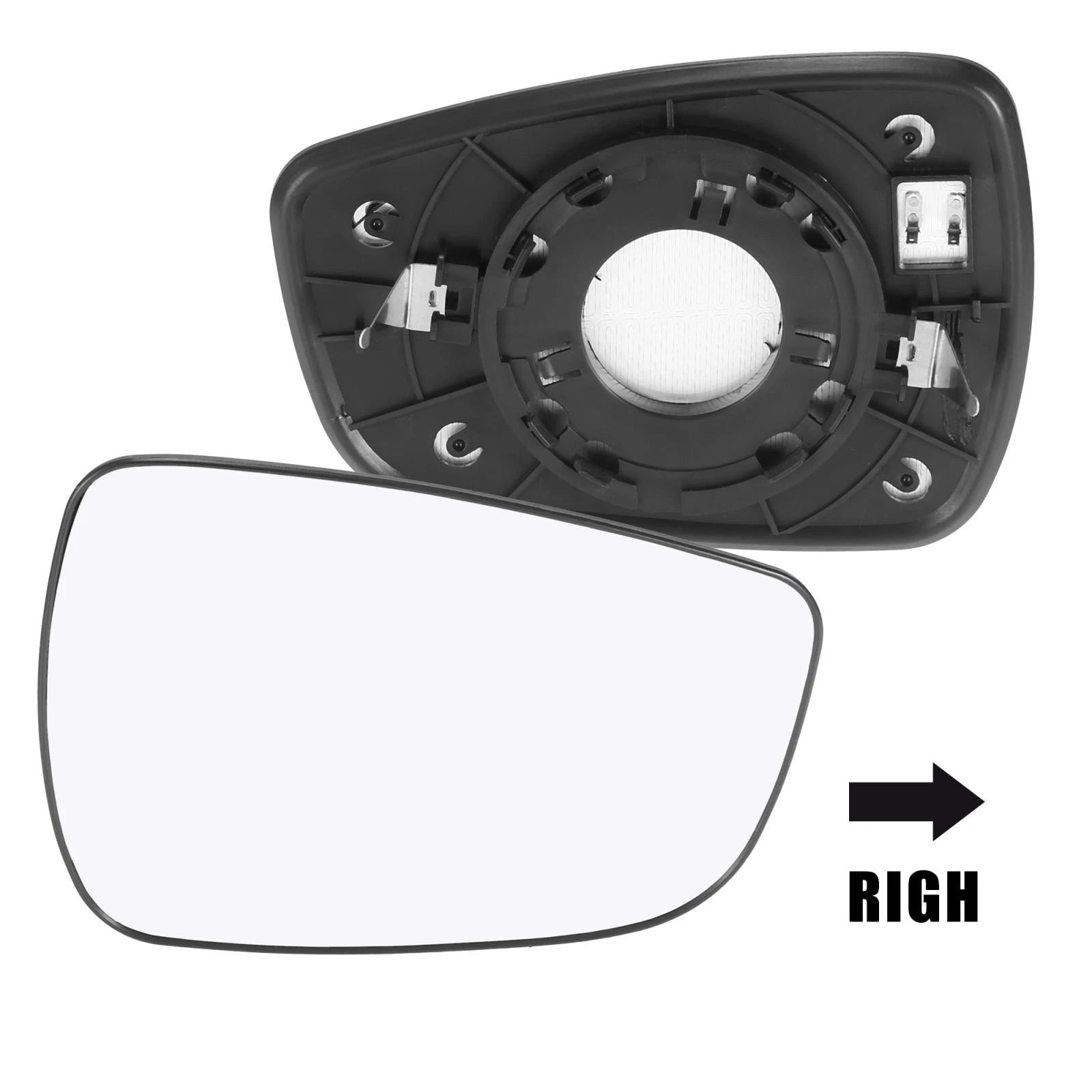 Right Passenger Side Heated Mirror Glass for Hyundai Elantra Accent (1)