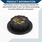 Coolant Cap for Ford F-150 F-250 F-350 Explorer Edge Expedition Mustang (1997–2023)