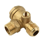 3 Port Brass Male Threaded Check Valve for Air Compressor