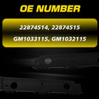 Set of 2 Bumper Brackets for Buick Verano (2012-2017) Black