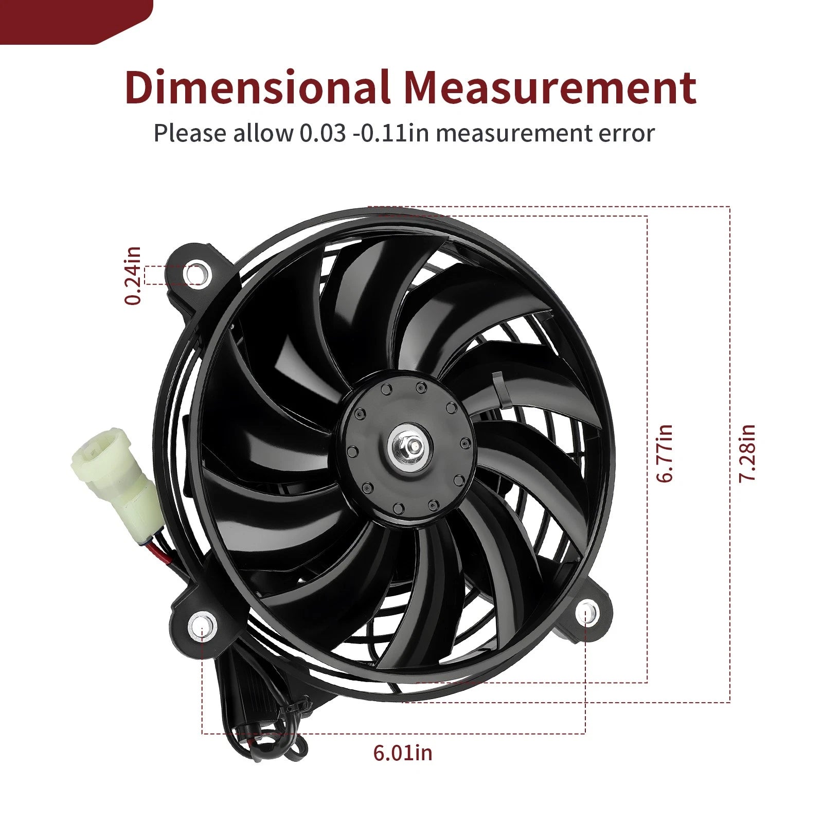 Radiator Cooling Fan Motor Kit for Suzuki QuadSport Z400 (2009–2014)