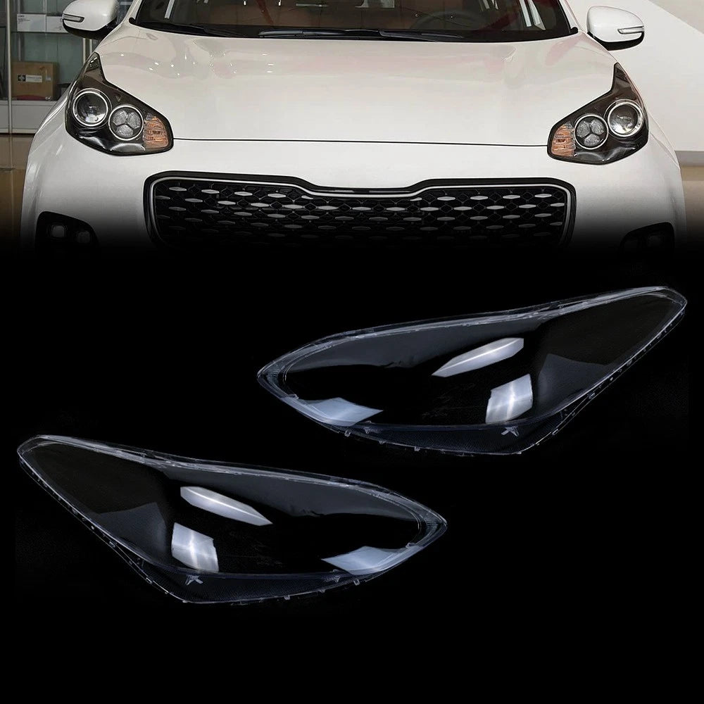Set of 2 Headlight Lens Covers for Kia Sportage KX5 (2017–2019)