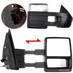Set of 2 Chrome Power Heated Turn Signal Towing Mirrors for Ford F150 (2007–2014)