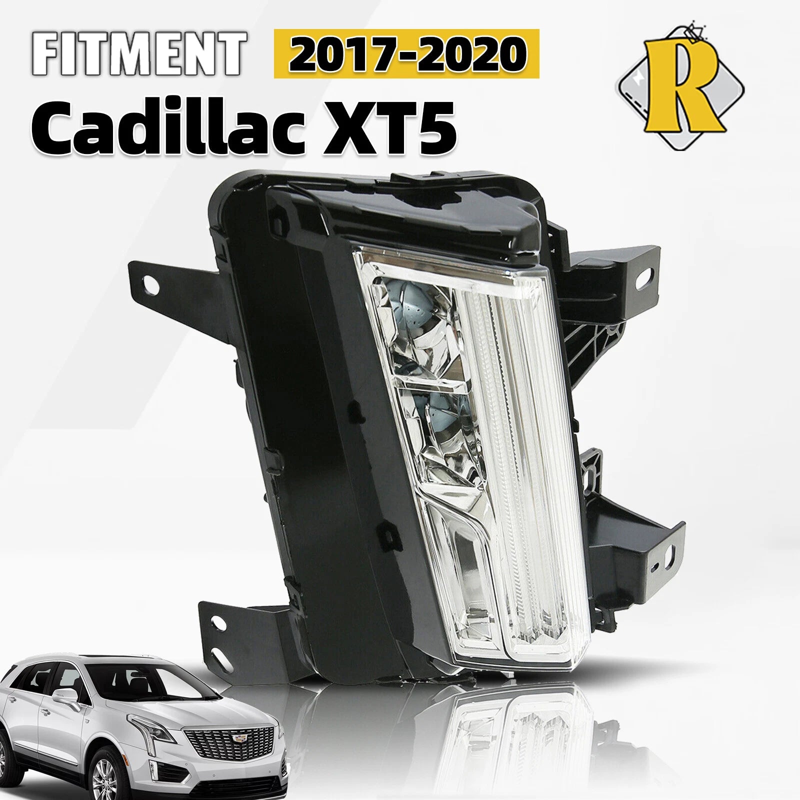 LED DRL Cornering Lamp Fog Light for Cadillac XT5 (2017–2020) Right Side