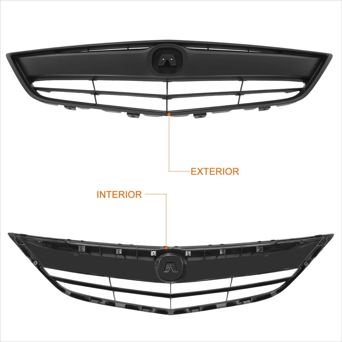 Front Upper Shell Grille Assembly for Acura ILX (2013–2015)