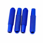 4x Blue Aluminum Interior Door Lock Knobs Cover for Mercedes CLA 200/250 (2019-2025)