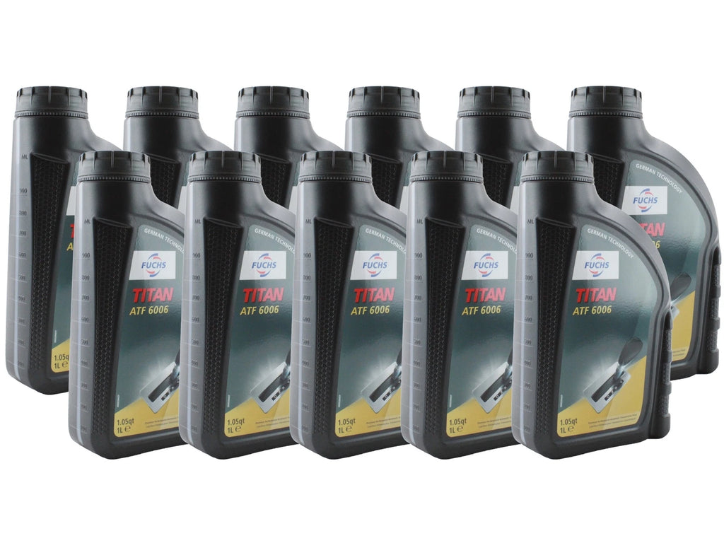 Set of 11 Fuchs TITAN ATF 6006 Auto Transmission Fluid 1L for Audi BMW Jaguar