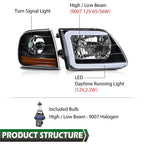 LED DRL Headlights & Corner Lights for F-150 Expedition (1997–2004)