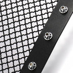 Stainless Black Mesh Rivet Grille for Jeep Wrangler JK (2007-2018)