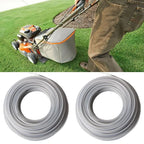 Set of 2 Steel Grass Cutting Line 4.0mm x 15m for Trimmers and Edgers