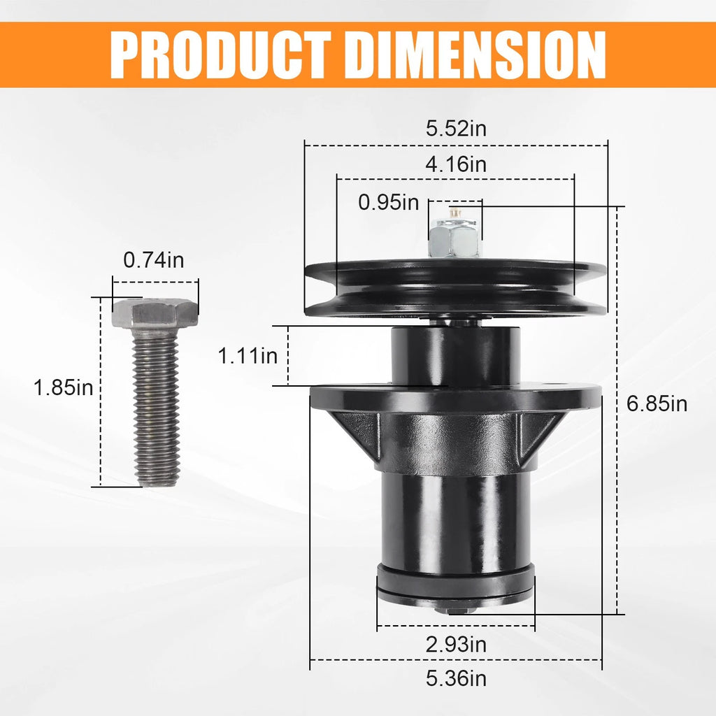 Complete Spindle Assembly for Bush Hog RDTH FTH ATH EFM TD Mowers