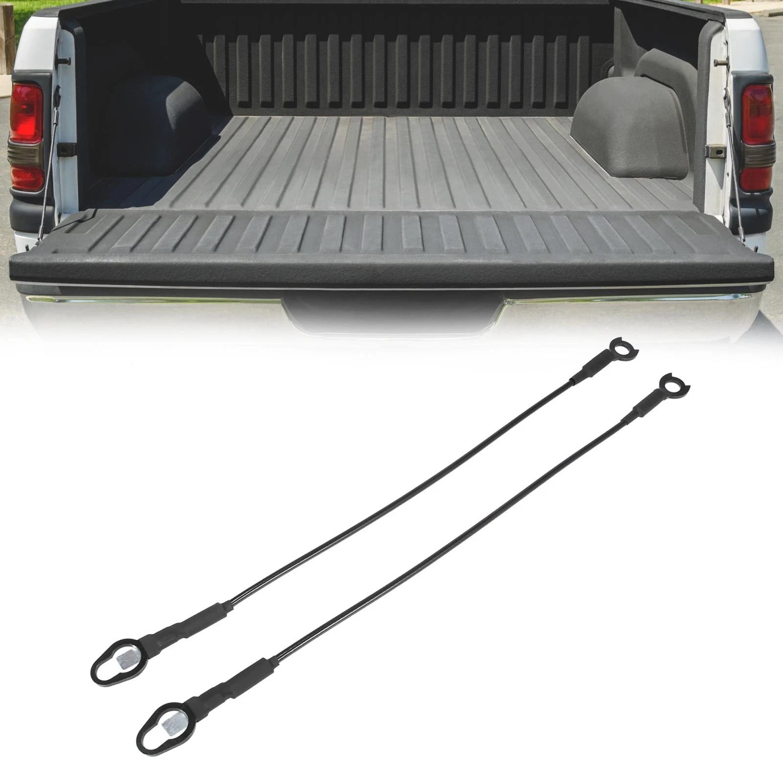 Pair Rear Tailgate Cables for Dodge Ram 1500 2500 3500 (2010–2023) 55276074AC