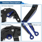 Adjustable Brake Clutch Levers for Honda X11 (1999–2002) Black Blue