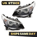 Set of 2 Halogen Headlights for BMW 5 Series E60/E61 (2004–2010)
