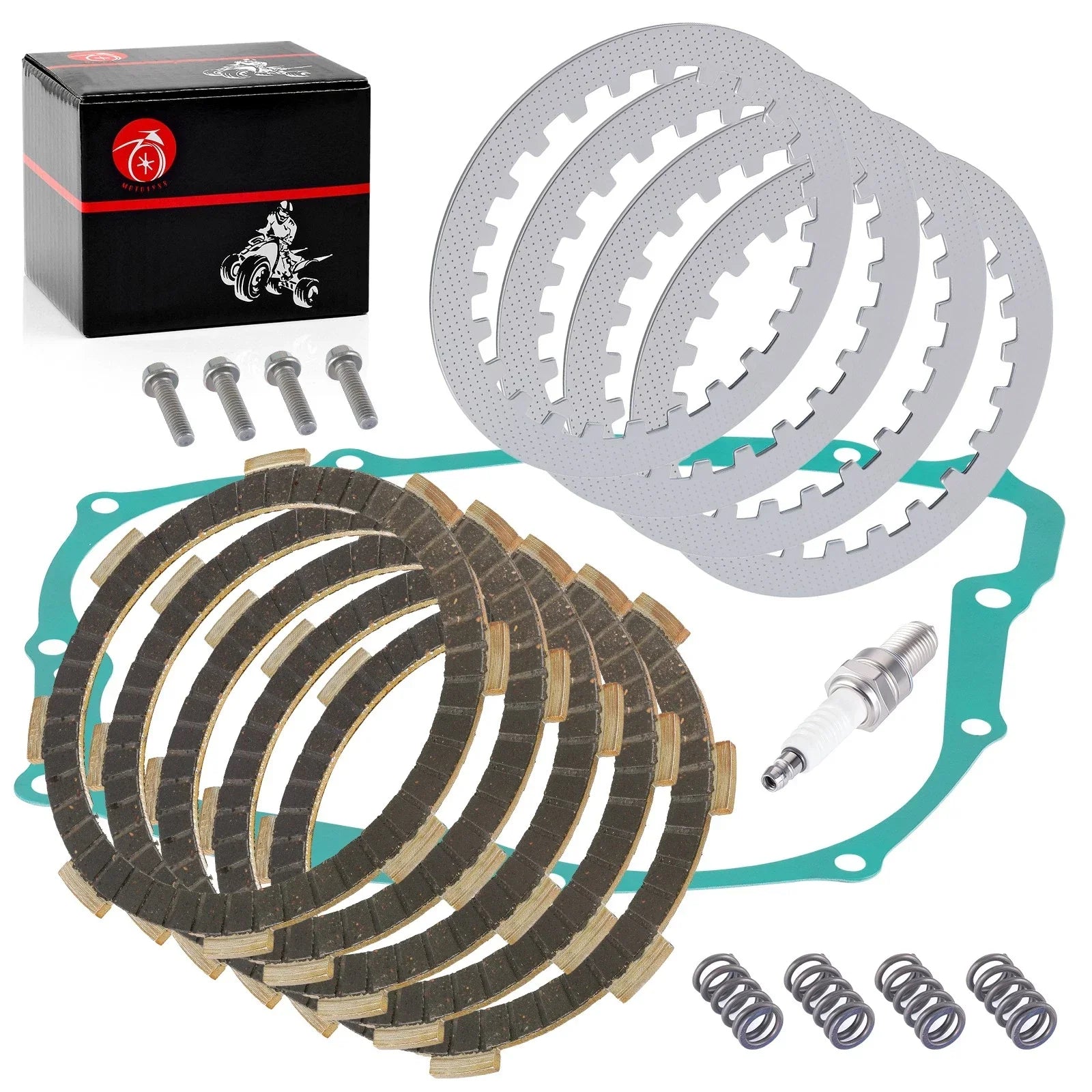Clutch Friction Plates Kit for Honda XR200 ATC200X XL185S XL200R (1980–1984)