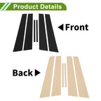 6 Pcs Pillar Window Trim for Dodge Charger (2011–2021) Black
