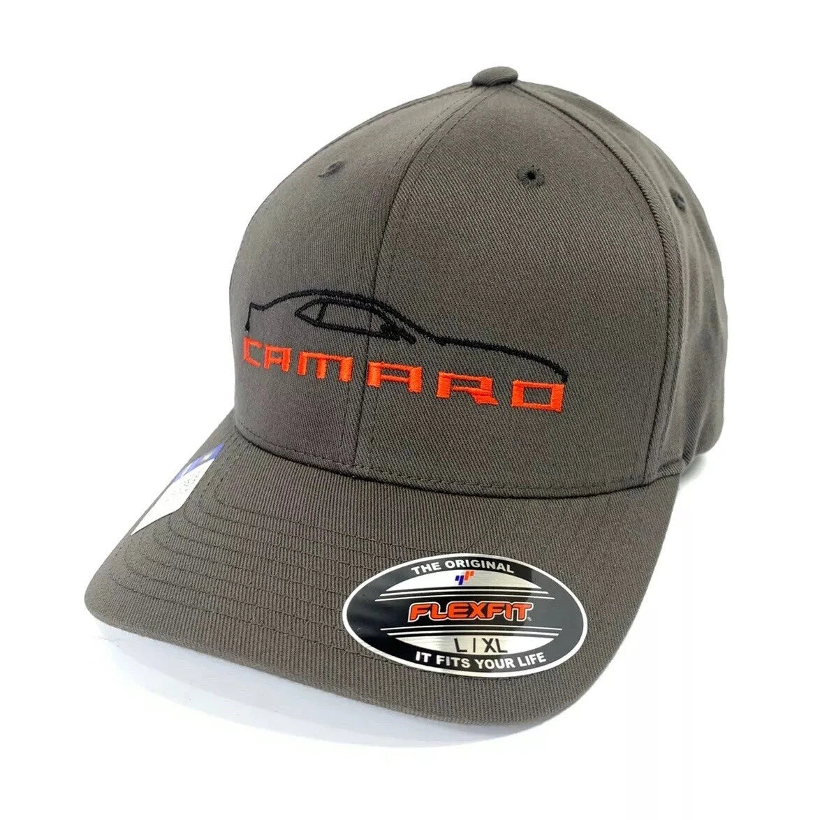 Chevy Camaro 5th Gen Hat Cap Gray with Black Emblem for 2010–2015 Camaro