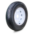 FC Trailer Tire Wheel Rim ST205/75D15 6-Ply 5 Lug on 5" PCD White Spoke