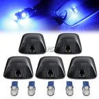 5 Pcs Smoked Housing Blue LED Cab Roof Running Light for Chevy GMC C/K (1988–2002)