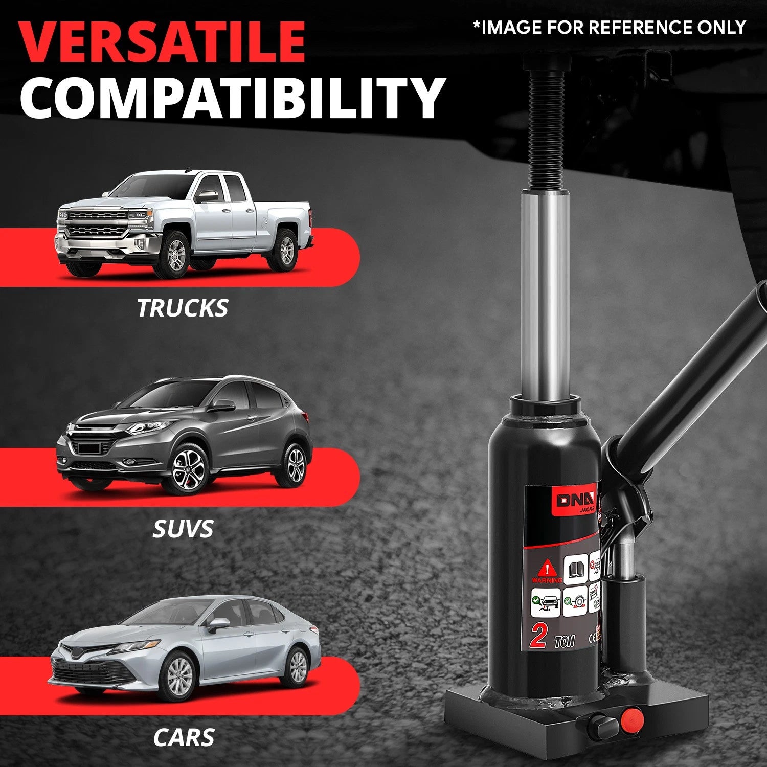 2 Ton Hydraulic Bottle Jack for Automotive Repair (11.8")