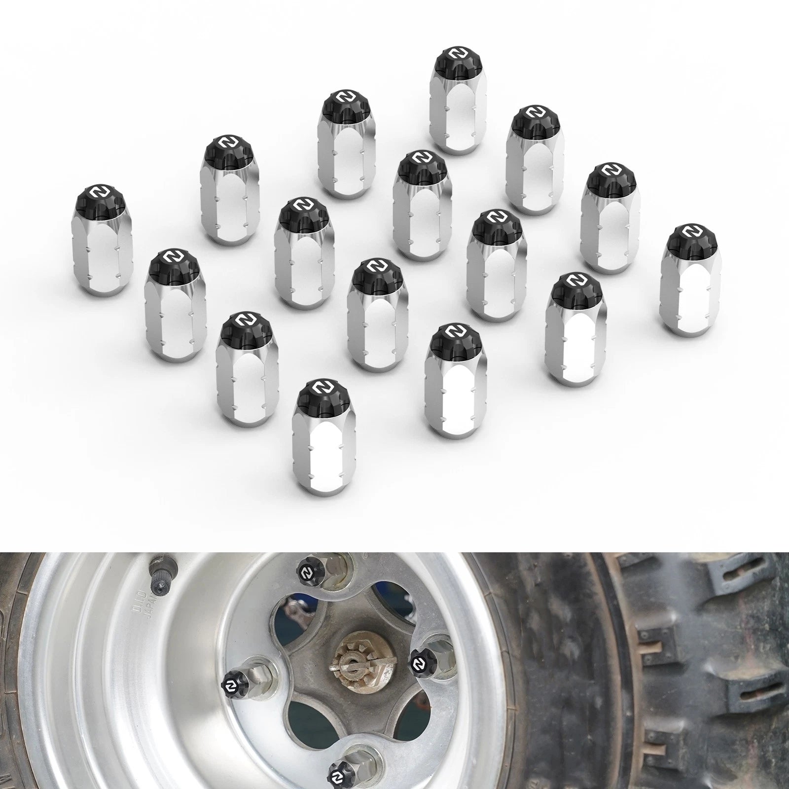 Set of 16 Wheel Lug Nuts for Honda TRX450ER (2006–2014)