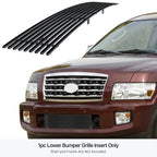 Lower Bumper Grille for Infiniti QX56 (2004-2010) Stainless Black