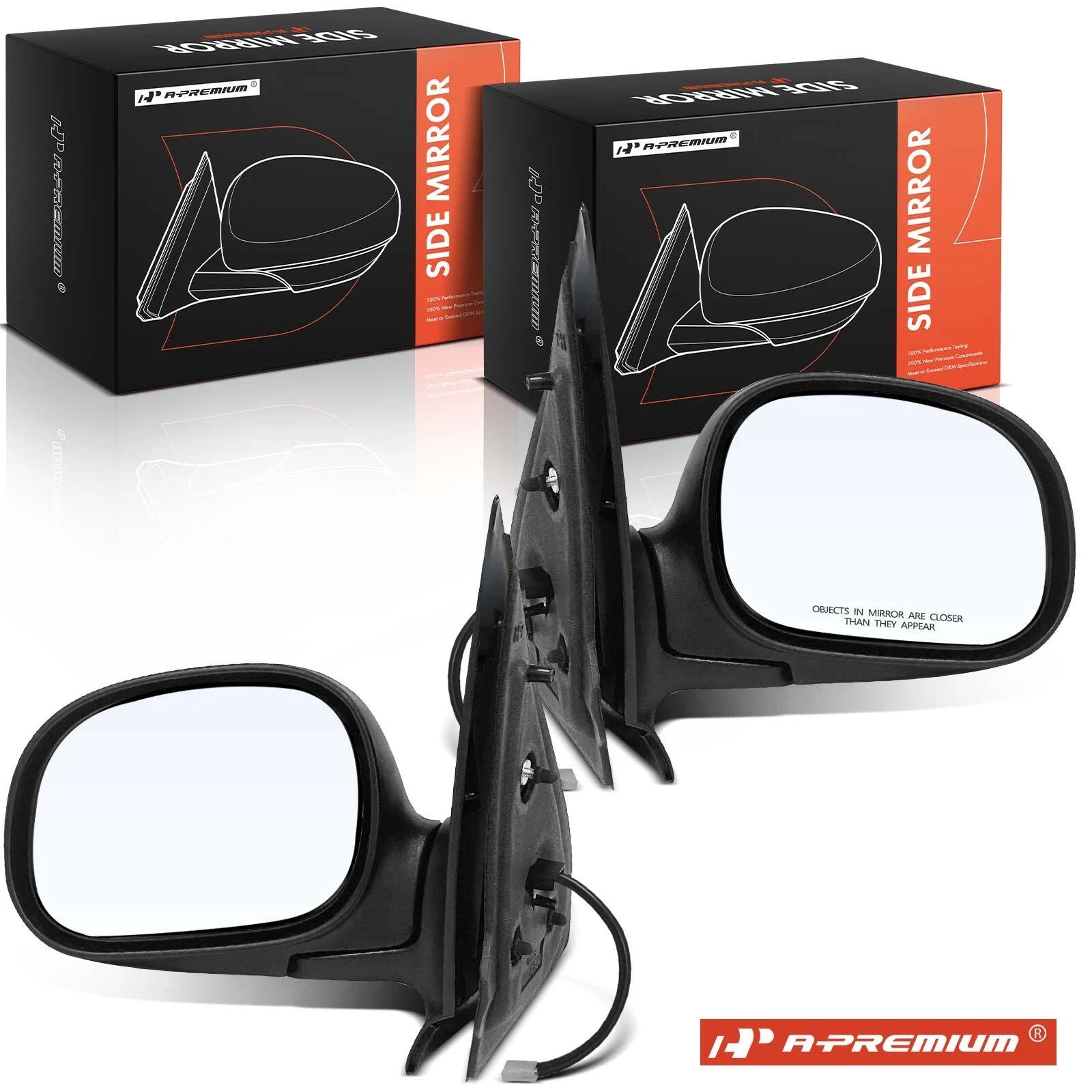 2X Power Mirrors for Ford Expedition XLT (1998–2002) Manual Folding