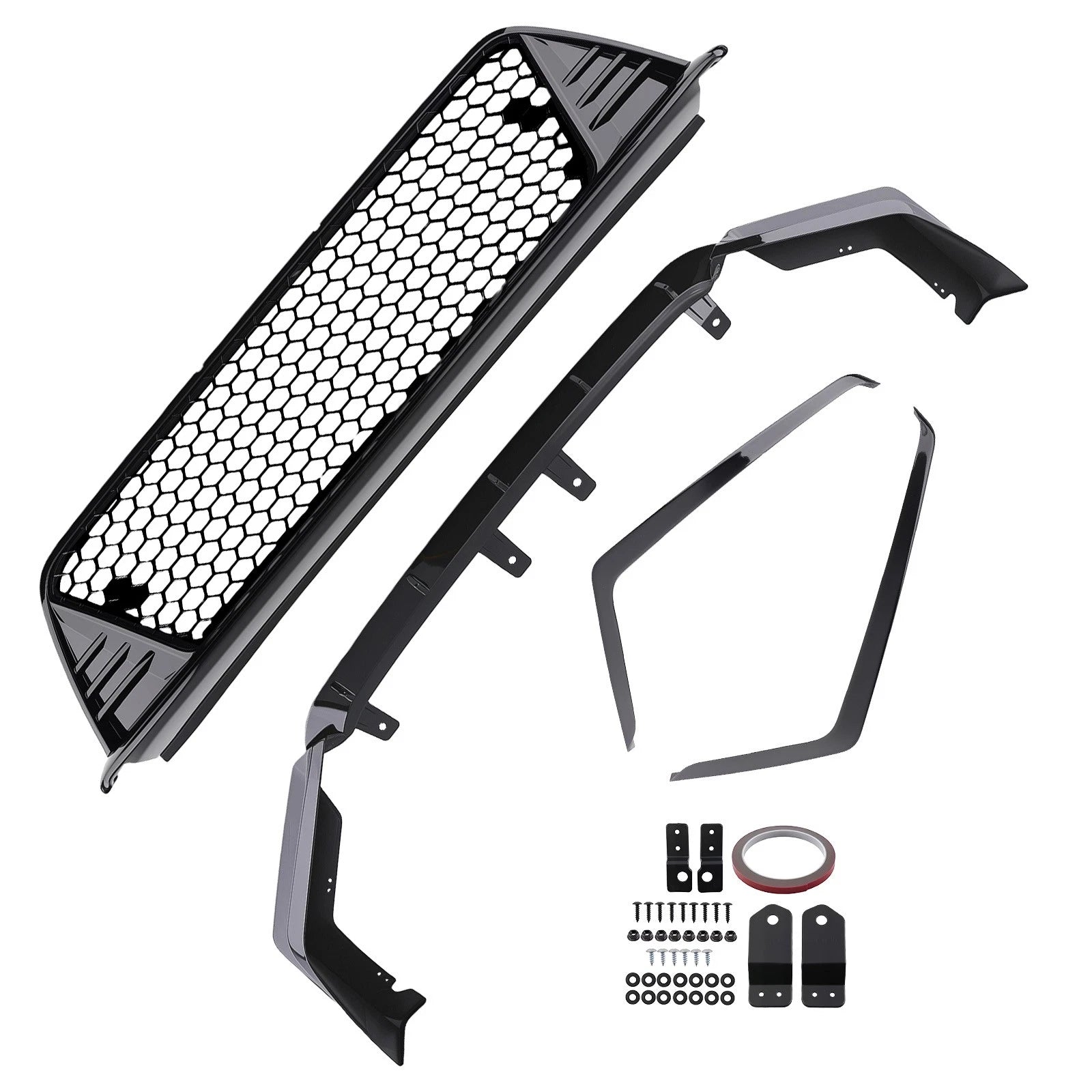 Front Bumper Lower Grille + Lip for Honda Civic Sedan & Hatchback (2022–2024)