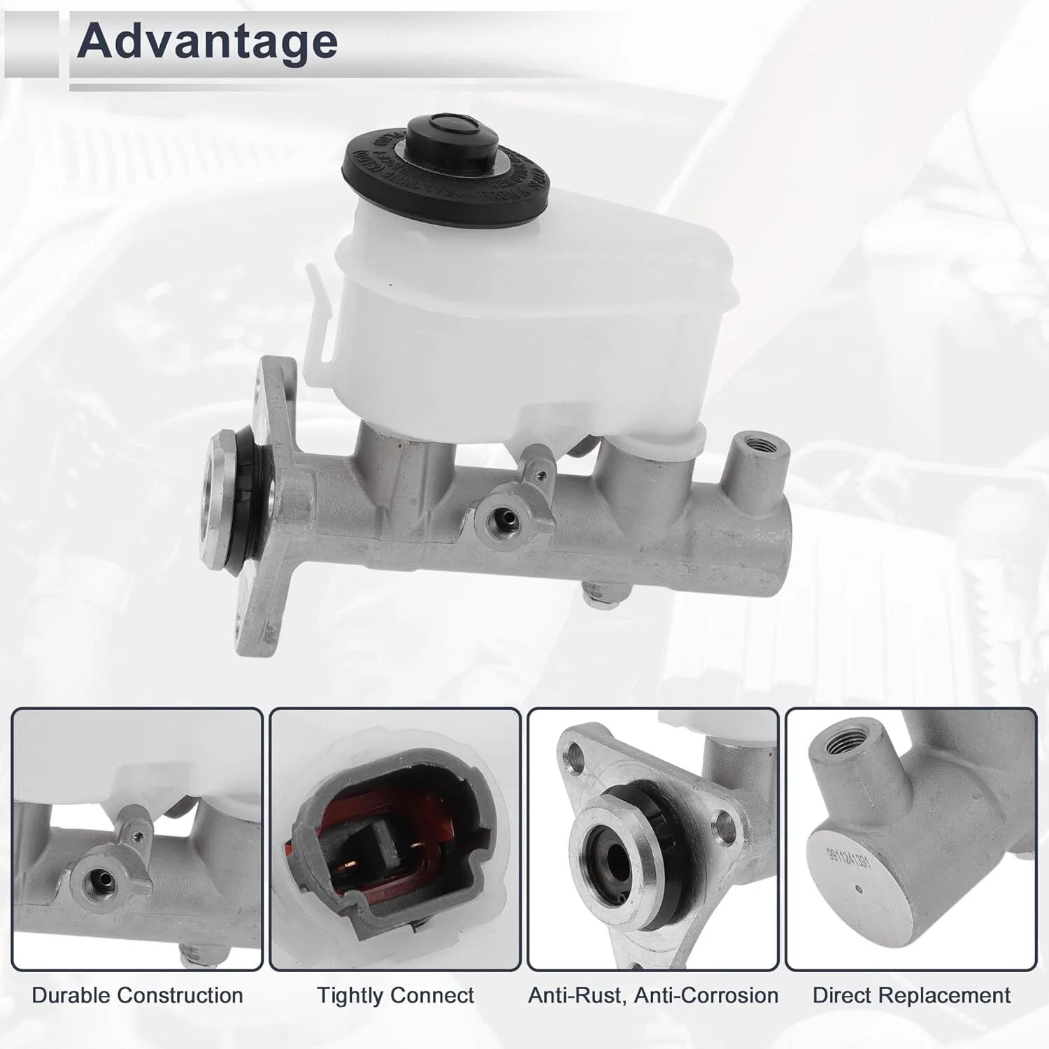 Brake Master Cylinder for Toyota Corolla (1992–2002) & Geo Prizm (1993–1997)